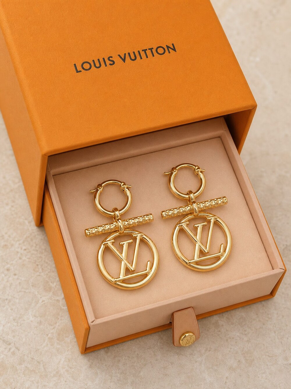 Louis Vuitton Signature Earrings Style 2 | New with Box - Picture 4 of 9